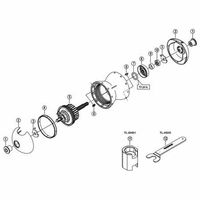 シマノ Y2ZP98020 DHー2N20 防水カバー付き玉押し 12.1mm 1セット(5個)（直送品）