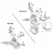 シマノ Y5G598030 FDーC201 ケーブル固定ボルト&ナット 1セット(14個)（直送品）
