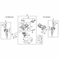 シマノ Y00E98020 STー6800 ネームプレート/ボルト 右 1セット(3個)（直送品）