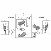 シマノ Y0BG98020 STーR9100 ネームプレート 左/ネジ 1セット(4個)（直送品）