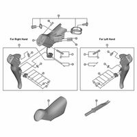シマノ Y0C800024 STーR9150 スイッチステム 1セット(10個)（直送品）
