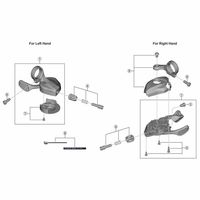 シマノ Y0FA05000 SLーM9100 インナータイコ穴キャップ 右用 1セット(20個)（直送品）