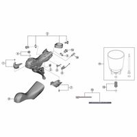 シマノ Y0JS98010 STー4720 ネームプレート右/ネジ 1セット(4個)（直送品）