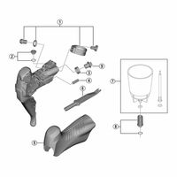 シマノ Y0JM98010 STーRX815 ブラケットカバー (ペア) 1セット(3ペア)（直送品）