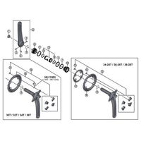 シマノ Y1E512100 左クランク締付ボルト (M6×15mm) 1セット(5個)（直送品）