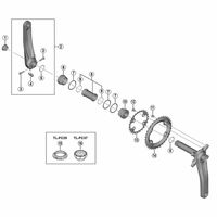 シマノ Y1P804000 SMーBB93 スペーサー 1セット(5個)（直送品）