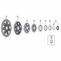 シマノ Y1PU98010 CSーM9000 ロックリング ユニット 1セット(3個)（直送品）