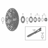 シマノ Y1X414000CSーM7000SPROCKET14TC Y1X414000 1セット(3個)（直送品）