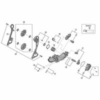 シマノ Y3E498070 RDーM6000 レバーユニット/イタ 1セット(5個)（直送品）