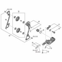 シマノ Y3E526000 RDT6000 左プレート SGS 1セット(4個)（直送品）