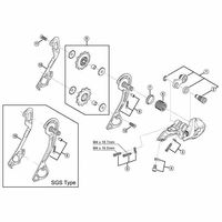 シマノ Y50H10000 RDーM610 左プレート SGS 1セット(4個)（直送品）