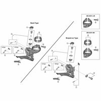 シマノ Y5A407120 取付ボルト (M5×17mm) 1セット(8個)（直送品）