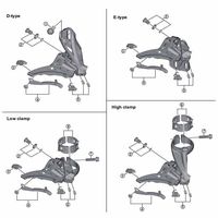 シマノ Y5RC98020 FDーM9025 ローラー固定ボルト ユニット 1セット(4個)（直送品）