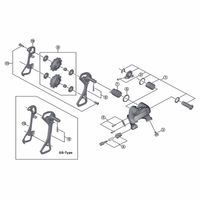 シマノ Y5RF36000 RDー4700 左プレート GS 1セット(4個)（直送品）