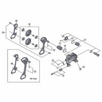 シマノ Y5RF98010 RDー4700 ケーブル固定ボルト/プレート 1セット(6個)（直送品）