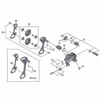 シマノ Y5RF98040 RDー4700 右プレート組/GS 1セット(3個)（直送品）