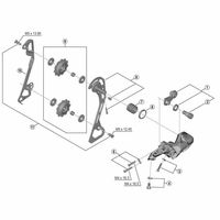シマノ Y5ZH98010 RDーM7000ー10 B軸組 ノーマルヨウ 1セット(4個)（直送品）