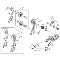 シマノ Y5Y010000 RDーM781 左プレート SGS 1セット(3個)（直送品）