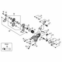 シマノ Y5Y239000 RDーM820 ブラケット軸2 1セット(3個)（直送品）