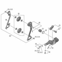 シマノ Y5ZJ26000 RDーT8000 左プレートSGS 1セット(3個)（直送品）