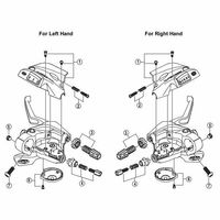 シマノ Y6CZ98050 送りレバーカバー & ボルト 1セット(6個)（直送品）