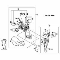 シマノ Y6SC75010 アジャストブロック 10mm (左) 1セット(12個)（直送品）