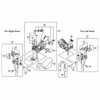 シマノ Y6SC75000 アジャストブロック 10mm (右) 1セット(12個)（直送品）