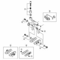 シマノ Y8L398040 BRー9010 取付軸 1セット(4個)（直送品）
