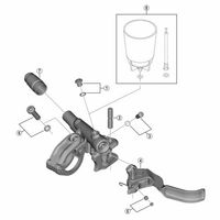 シマノ Y8VC05000 レバー軸 φ5 1セット(8個)（直送品）