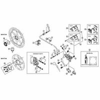 シマノ Y8LF98020 BRーM987 パッド軸組 1セット(4個)（直送品）