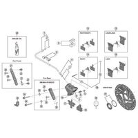 シマノ Y8LV08000 BRーM9000 パッド軸 1セット(5個)（直送品）