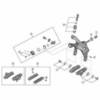 シマノ Y8PP98030 BRーR9100 クイックレリーズ固定ボルト/ワッシャー 1セット(8個)（直送品）