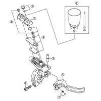 シマノ Y8SH05000 BLーM640 リッド 右 1セット(5個)（直送品）