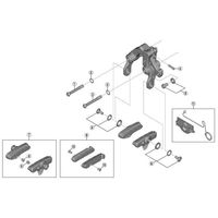 シマノ Y8RW98010 BRーR8010ーR 右ケーブル固定板/ボルト 1セット(6個)（直送品）