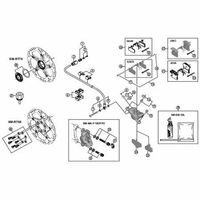 シマノ Y8WW98010 BRーM7000 パッド軸/スナップリテーナー 1セット(8個)（直送品）