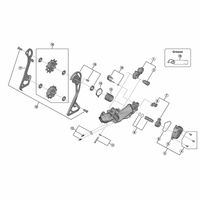 シマノ Y3HR98030 RDーR8050 ストロークアジャストボルト/プレート 1セット(5個)（直送品）