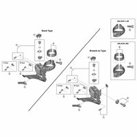 シマノ Y2C098010 FDー5801 ケーブル固定ボルトユニット/アジャストボルトユニット 1セット(3個)（直送品）