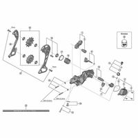 シマノ Y5YX98060 RDーM7000ー11 ストロークアジャストボルト/プレート 1セット(8個)（直送品）