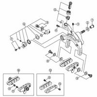 シマノ Y8L298010 BRー9000 ケーブルアジャストボルトユニット 1セット(3個)（直送品）