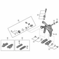 シマノ Y8ZJ98020BRーR7000ケーブルアジャストボルトユニット Y8ZJ98020 1セット(3個)（直送品）