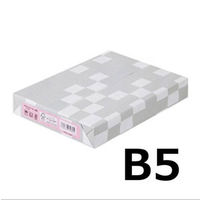 アスクル　カラーペーパー　B5　ピンク　1冊（500枚入）  オリジナル（わけあり品）