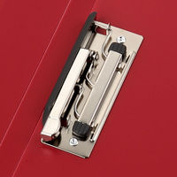 アスクル　Z式パンチレスファイル　A4タテ　背幅15mm　レッド　赤　レバーファイル　ユーロスタイル  オリジナル（わけあり品）