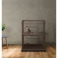 アイリスオーヤマ ペットケージ ウォールナット PEC-902V 1台