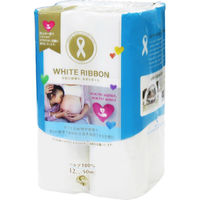 アスト ホワイトリボンパルプトイレットペーパー12RS 107mm50m 650792 1セット(1パック×8)
