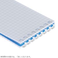 LIHIT LAB. AQUA DROPs ツイストノート 赤 メモ N1661-3 1冊