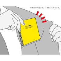 LIHIT LAB. AQUA DROPs ツイストノート 黄緑 A6・17穴 N1664-6 1冊