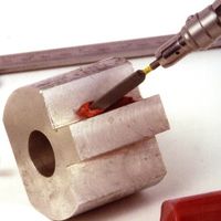 エスコ φ1.3 x 50mm ダイヤモンド鑢(丸・ショート/#200) EA826VM-91 1セット(3本)（直送品）