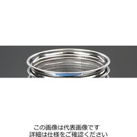 エスコ φ250x109mm ざる(ステンレス製/ブルー) EA992CG-17 1セット(3個)（直送品）