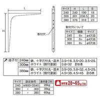 スリーナイン島野 BTKブラケット 白 240 14776 1セット(5本)（直送品）