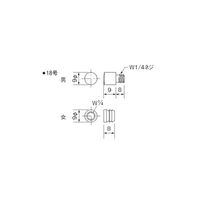 スリーナイン島野 ステン 9ミリダボ 18号女 (8個入) 16326 1セット(5袋)（直送品）